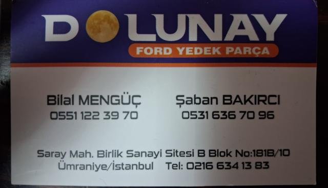 Dolunay Ford Oto Yedek Parça